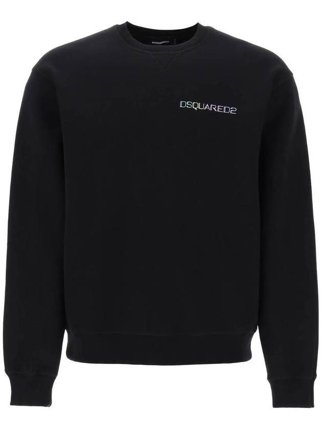 Palm Beach Cool Fit Sweatshirt Black - DSQUARED2 - BALAAN 1