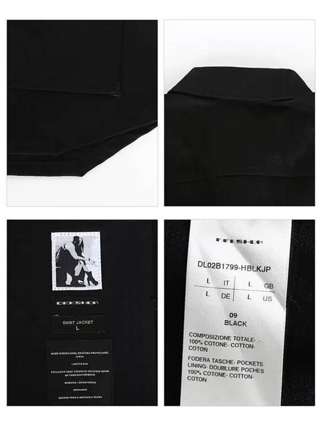 Dark Shadow DL02B1799 HBLKJP 09 Shirt Jacket - RICK OWENS - BALAAN 5