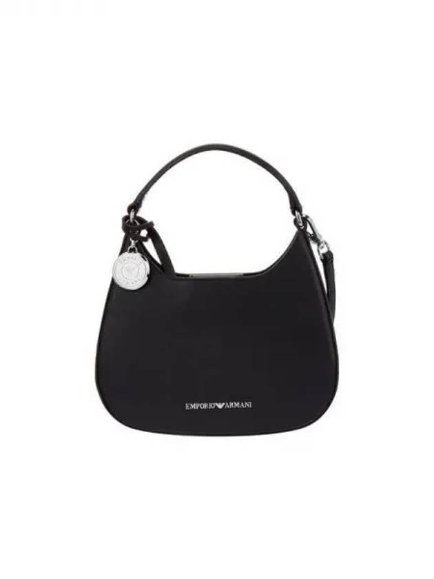 Women s Grainy Pattern Small Hobo Bag Black 270468 - EMPORIO ARMANI - BALAAN 1