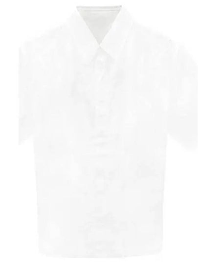 Oblique Jacquard Short Sleeve Shirt White - DIOR - BALAAN 2