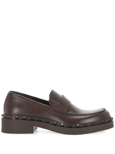 Garavani leather loafers brown - VALENTINO - BALAAN 2