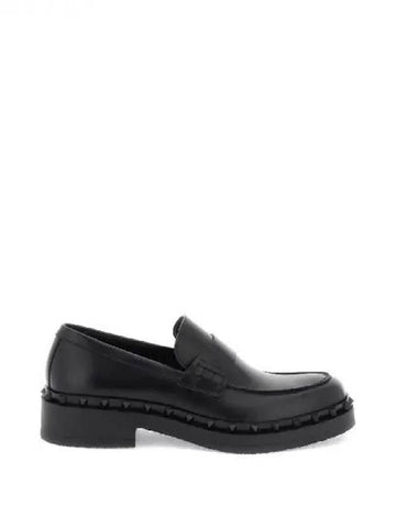 M WAY Rockstud leather loafers 270171 - VALENTINO - BALAAN 1