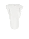 Women's Ruffled Sleeveless White - CHLOE - BALAAN 3