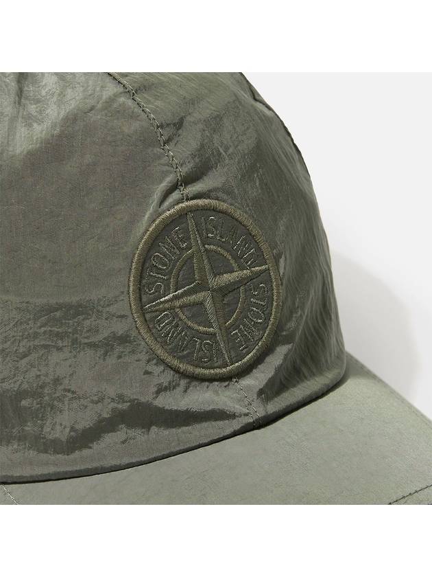 Nylon Metal Econyl Ball Cap Musk Green - STONE ISLAND - BALAAN 4