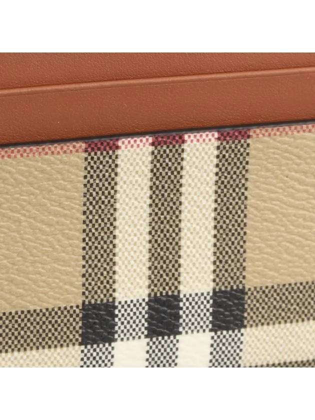 Check Card Wallet Beige - BURBERRY - BALAAN 3