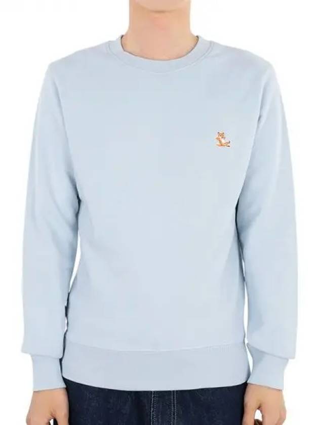 Chillax Patch Regular Sweatshirt Sky Blue - MAISON KITSUNE - BALAAN 2