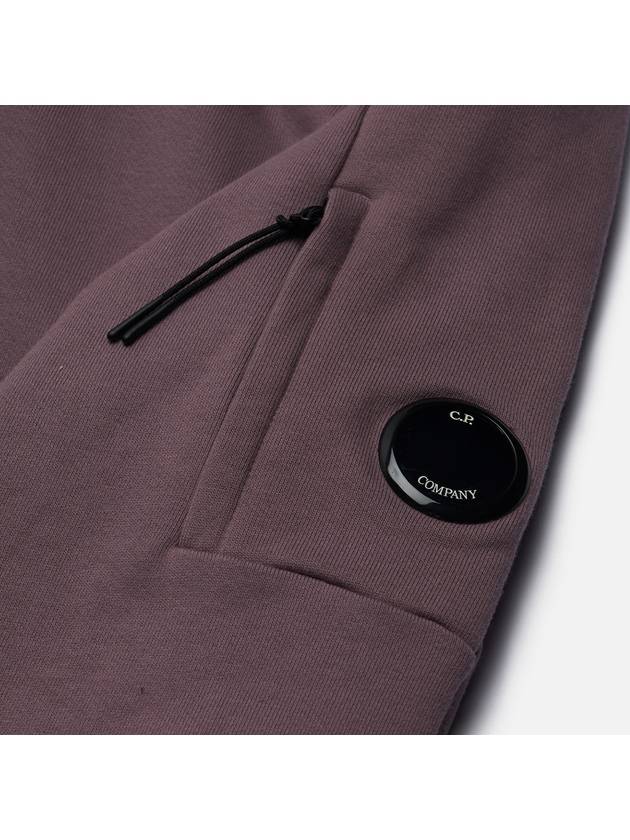 Diagonal Raised Fleece Lens Hoodie Purple - CP COMPANY - BALAAN 4