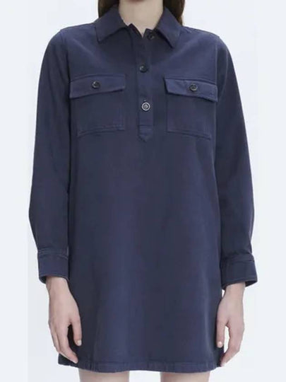 Mia Denim Short Dress Navy - A.P.C. - BALAAN 2