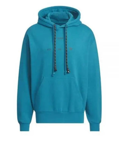 24 IY9518 ACTIVE TEAL logo printing hooded sweatshirt - SONG FOR THE MUTE - BALAAN 1