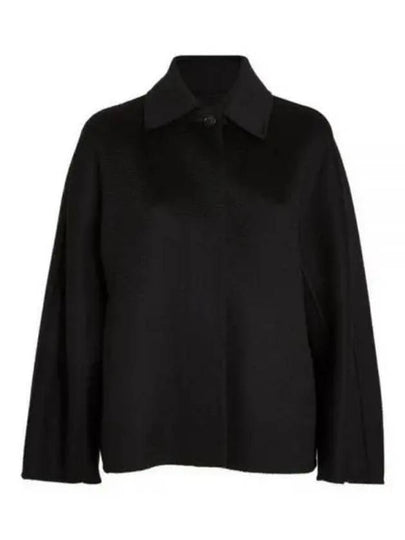 Midas Cashmere Shirt Jacket Black - MAX MARA - BALAAN 2