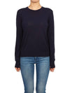 Regal Wool Crew Neck Knit Top Navy - THEORY - BALAAN 2