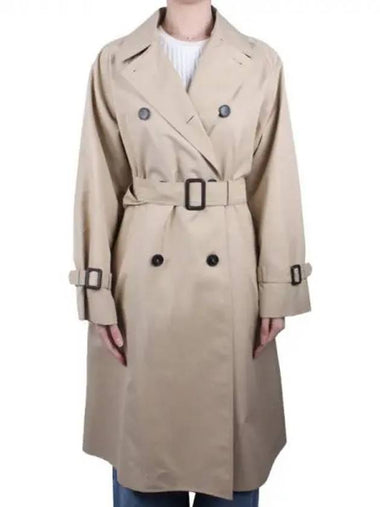 Weekend Women s Canasta Trench Coat Honey 023 270200 1120159 - MAX MARA - BALAAN 1