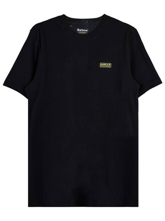 Men's International Small Logo Short Sleeve T-Shirt Black - BARBOUR - BALAAN 2