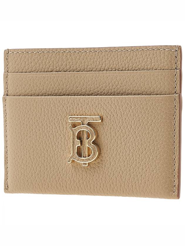 TB Grainy Leather Card Wallet Haute Beige - BURBERRY - BALAAN 3