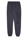 Foam One Print Embroidery Cotton Jogger Pants Grey - STONE ISLAND - BALAAN 10