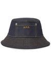 Bob Thais Denim Bucket Hat Indigo - A.P.C. - BALAAN 4