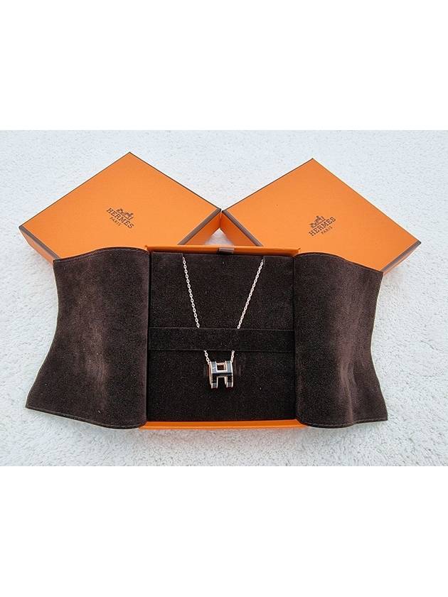 PopAche Necklace Rose Gold Black - HERMES - BALAAN 2