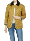 Corduroy Collar Diamond Quilted Jacket Brown - BURBERRY - BALAAN 10