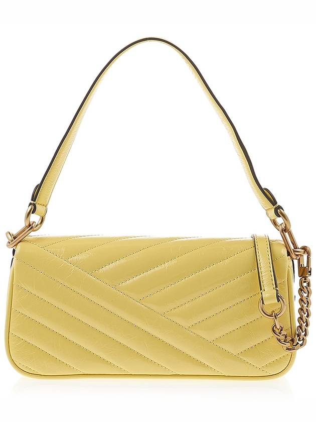 Kira Chevron Pendant Small Flap Shoulder Bag Vintage Lemon - TORY BURCH - BALAAN 4