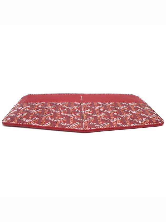 Women s Goyard APMLOUISE 02 Red Goyardin Canvas Insert Ruid MM Card Wallet gt business Gangbuk used luxury goods - GOYARD - BALAAN 6