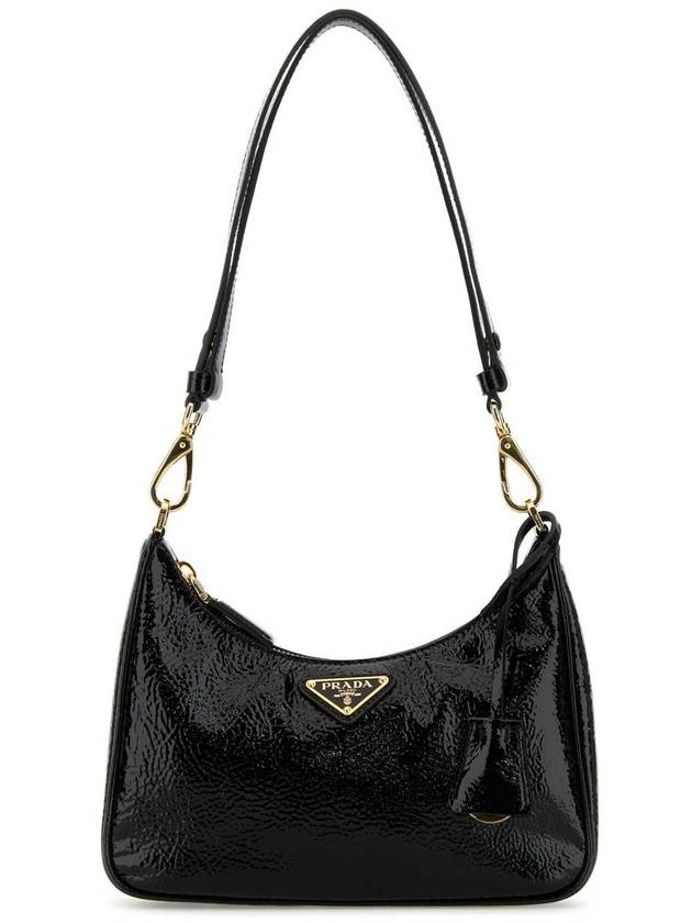 Re-Edition Patent Leather Mini Bag Black - PRADA - BALAAN 2