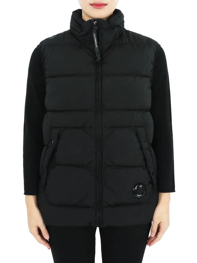 Kids Detachable Hooded Down Vest Black - CP COMPANY - BALAAN 4