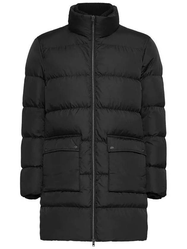 Quilted High Neck Two Pocket Padded Jacket Black PI001149U 12004Z 9389 - HERNO - BALAAN 1