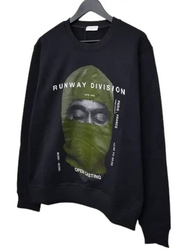 NCW19277 009 Green Mask Sweatshirt Black - IH NOM UH NIT - BALAAN 4