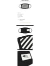 Diag Stripe Mask White Black - OFF WHITE - BALAAN 3