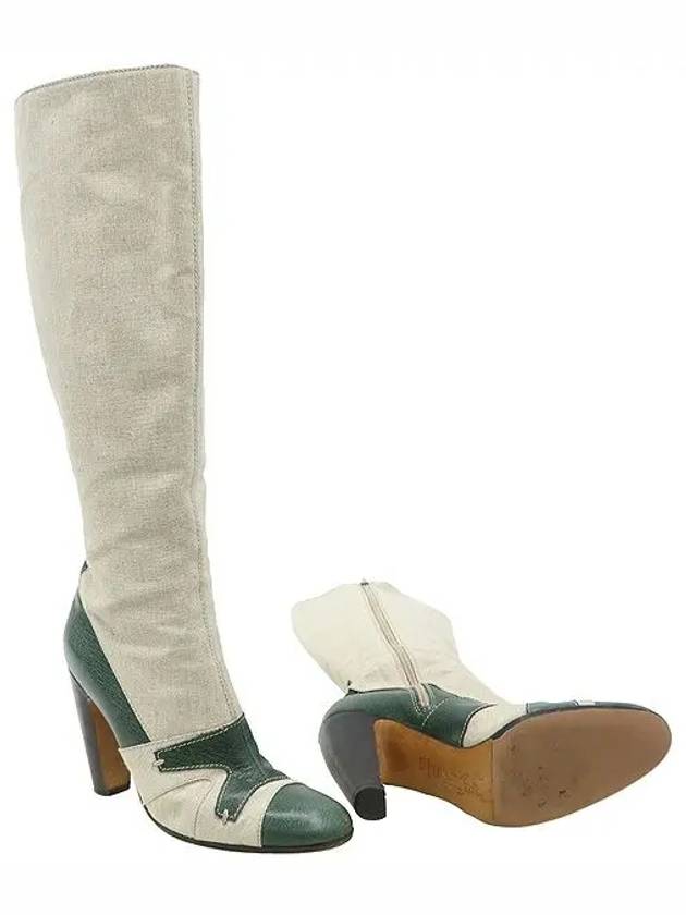 Smith Market Used Luxury Linen Boots Women s Shoes - MARNI - BALAAN 2