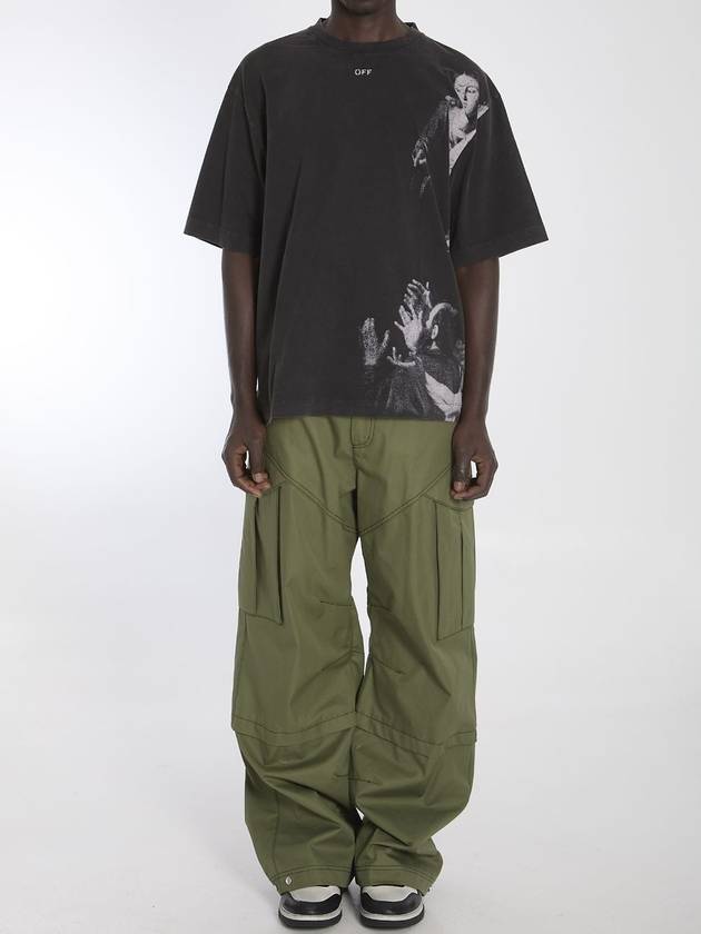 Cargo straight pants army green - OFF WHITE - BALAAN 6