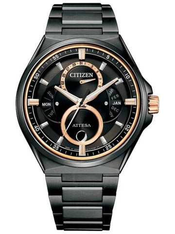 Citizen Attesa Quartz Moon Phase Black Dial Men's Watch BU0065-64E - CITIZEN - BALAAN 1