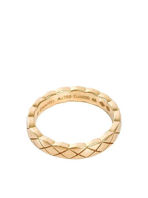 48 Chanel Women s Coco Crush Ring Qualted Mini Beige Gold - CHANEL - BALAAN 2