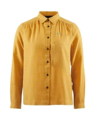 Women's Helheim Long Sleeve Shirt Amber Gold - KLATTERMUSEN - BALAAN 2