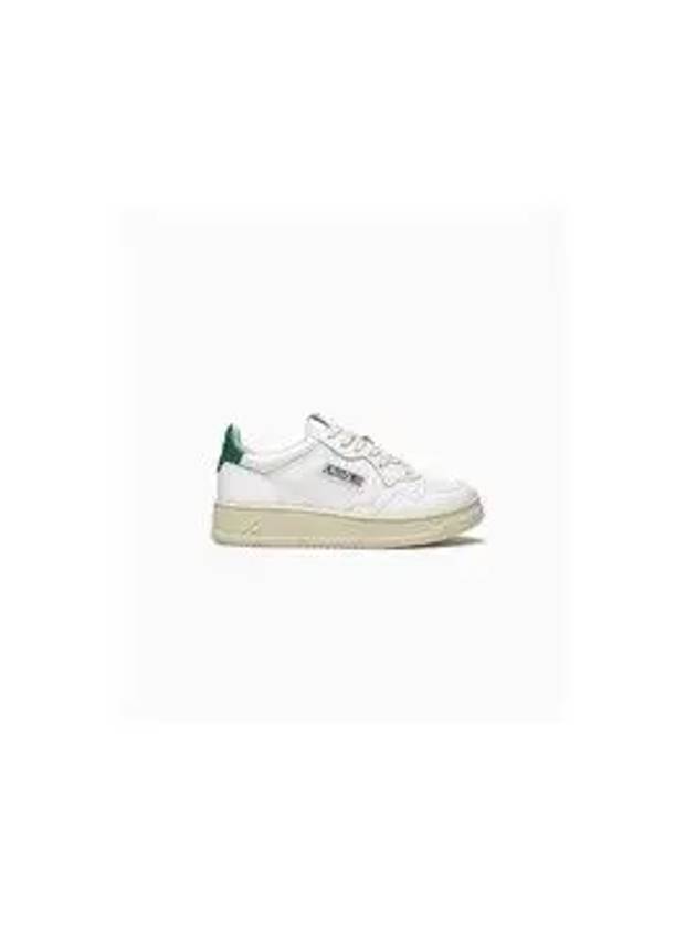 Medalist Green Tab Leather Low Top Sneakers White - AUTRY - BALAAN 7