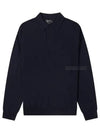 Men's Jerry Wool Long Sleeve Polo Shirt Navy - A.P.C. - BALAAN 2