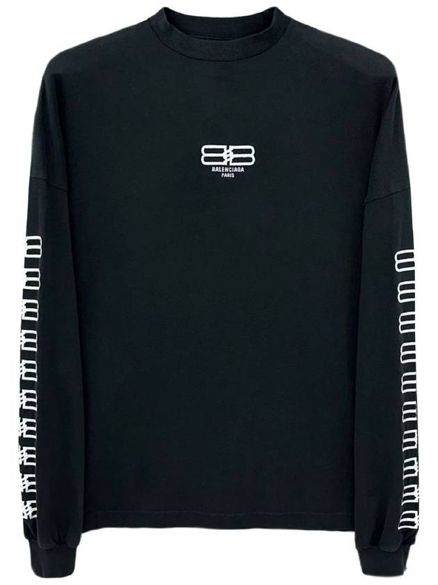 BB Logo Sweatshirt Black - BALENCIAGA - BALAAN 2