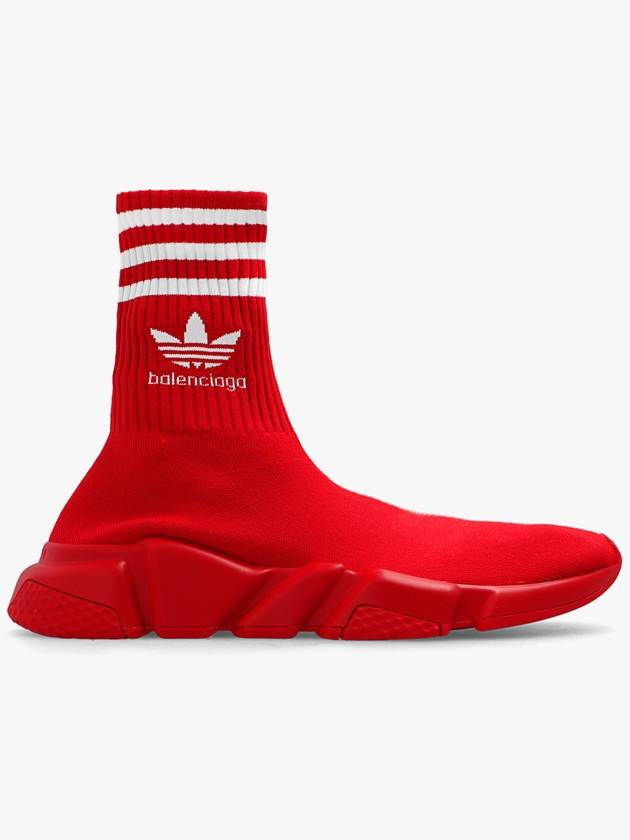 Speed Stretch Knit High Top Sneakers Red - BALENCIAGA - BALAAN 2