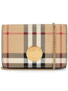 Check Detachable Chain Strap Wallet Archive Beige - BURBERRY - BALAAN 2