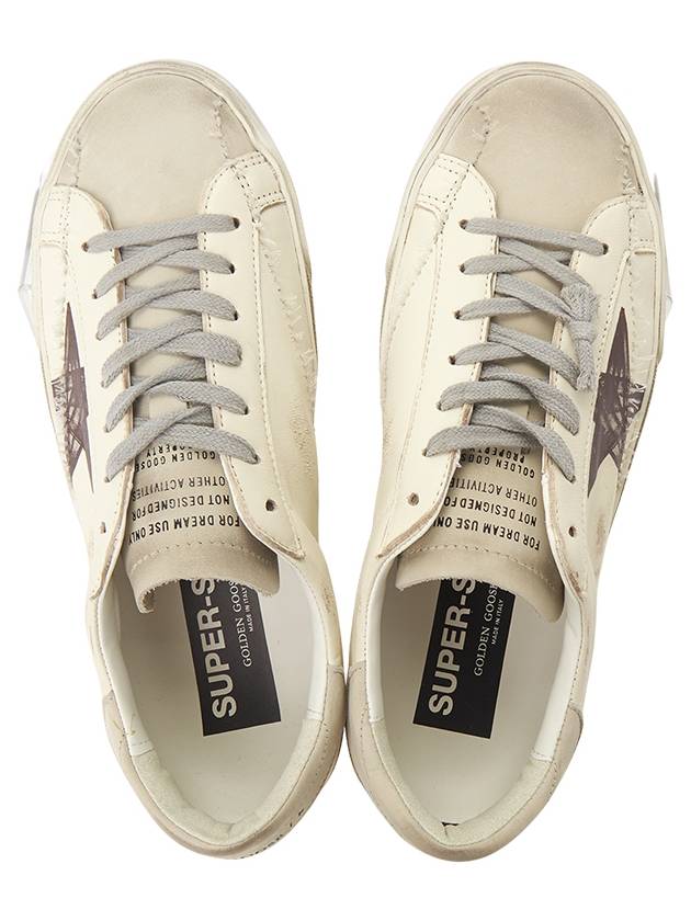 Super Star Leather Suede Low Top Sneakers White - GOLDEN GOOSE - BALAAN 3