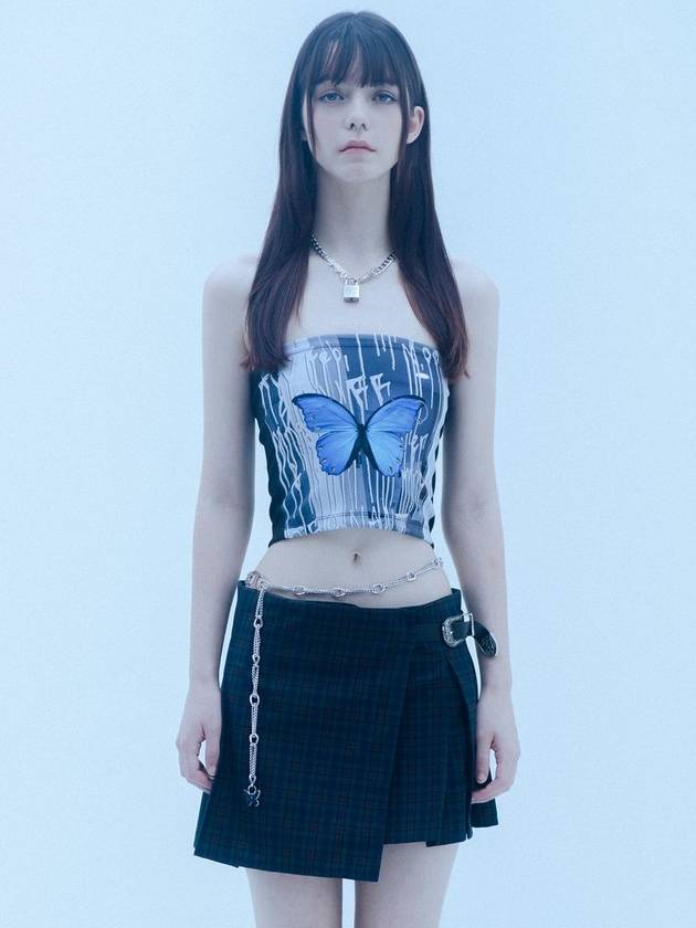 0 4 butterfly pistol tube top - CLUT STUDIO - BALAAN 9