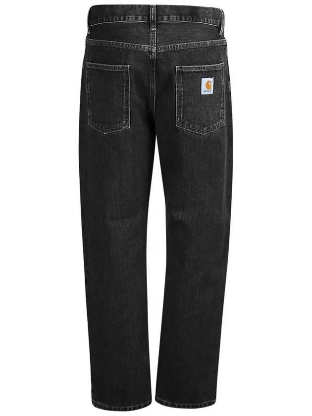 24SS Logo Patch NEWEL Denim Pants Black I029208 8906 - CARHARTT - BALAAN 3