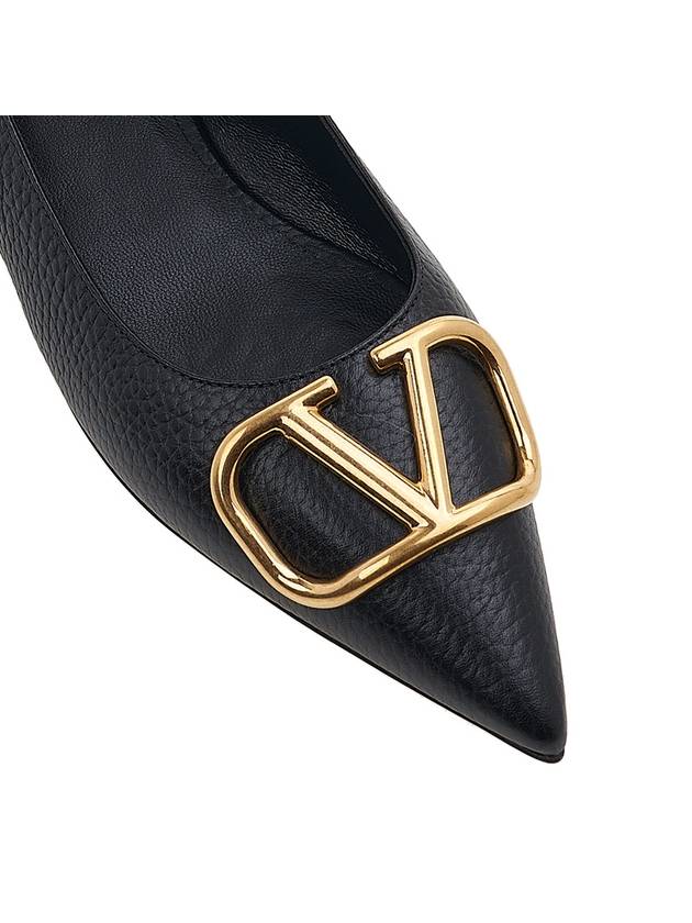 Women's V Logo Flats Black - VALENTINO - BALAAN 9