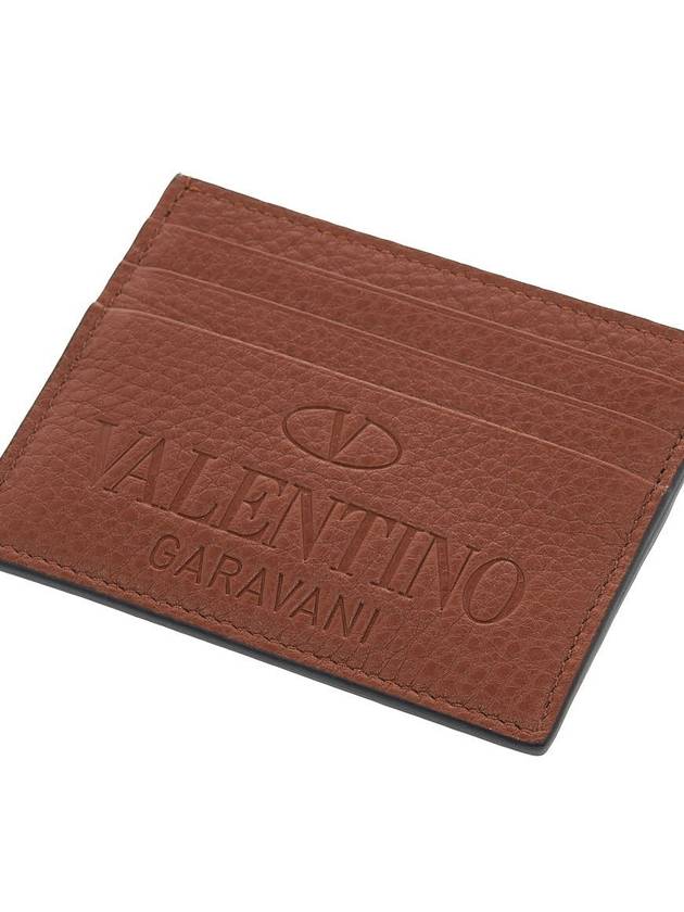 Logo Identity Card Wallet Brown - VALENTINO - BALAAN 8