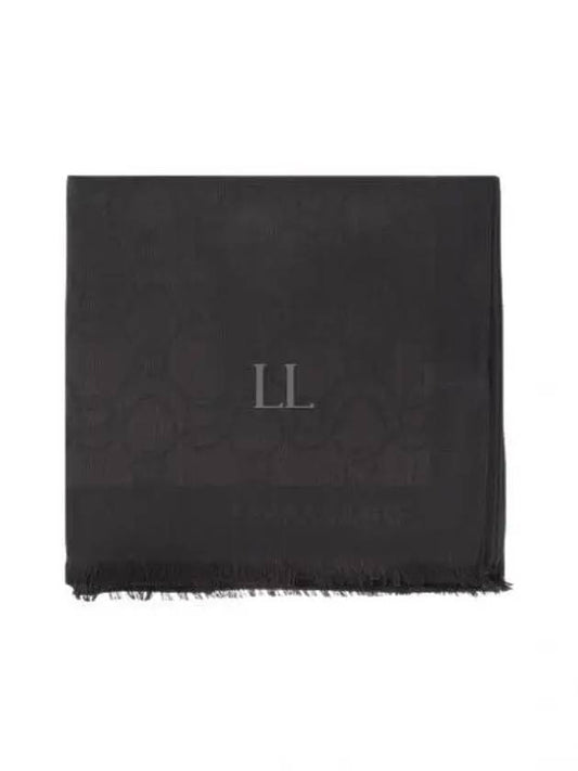 Gancini Muffler Black - SALVATORE FERRAGAMO - BALAAN 2