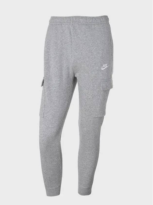 NSW Club Fleece Cargo Track Pants Grey - NIKE - BALAAN 4