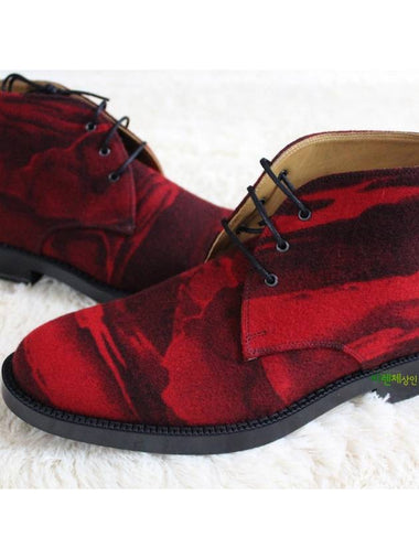 Size 255 red laceup boots - KENZO - BALAAN 1