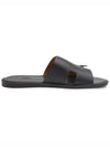 Izmir Leather Slippers Mocha - HERMES - BALAAN 5