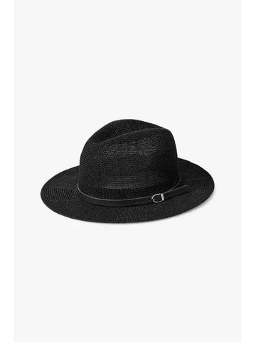 Men s Logo Belted Paper Fedora Black - EMPORIO ARMANI - BALAAN 1