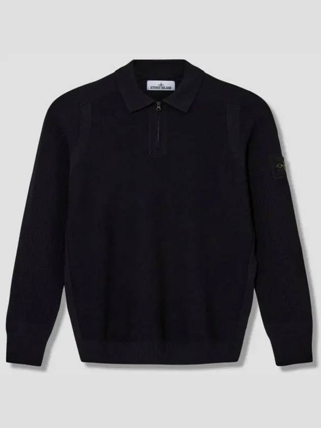 558A4 Stretch RWS Wool Half Zip Polo Knit 8115558A4 A0029 up - STONE ISLAND - BALAAN 2